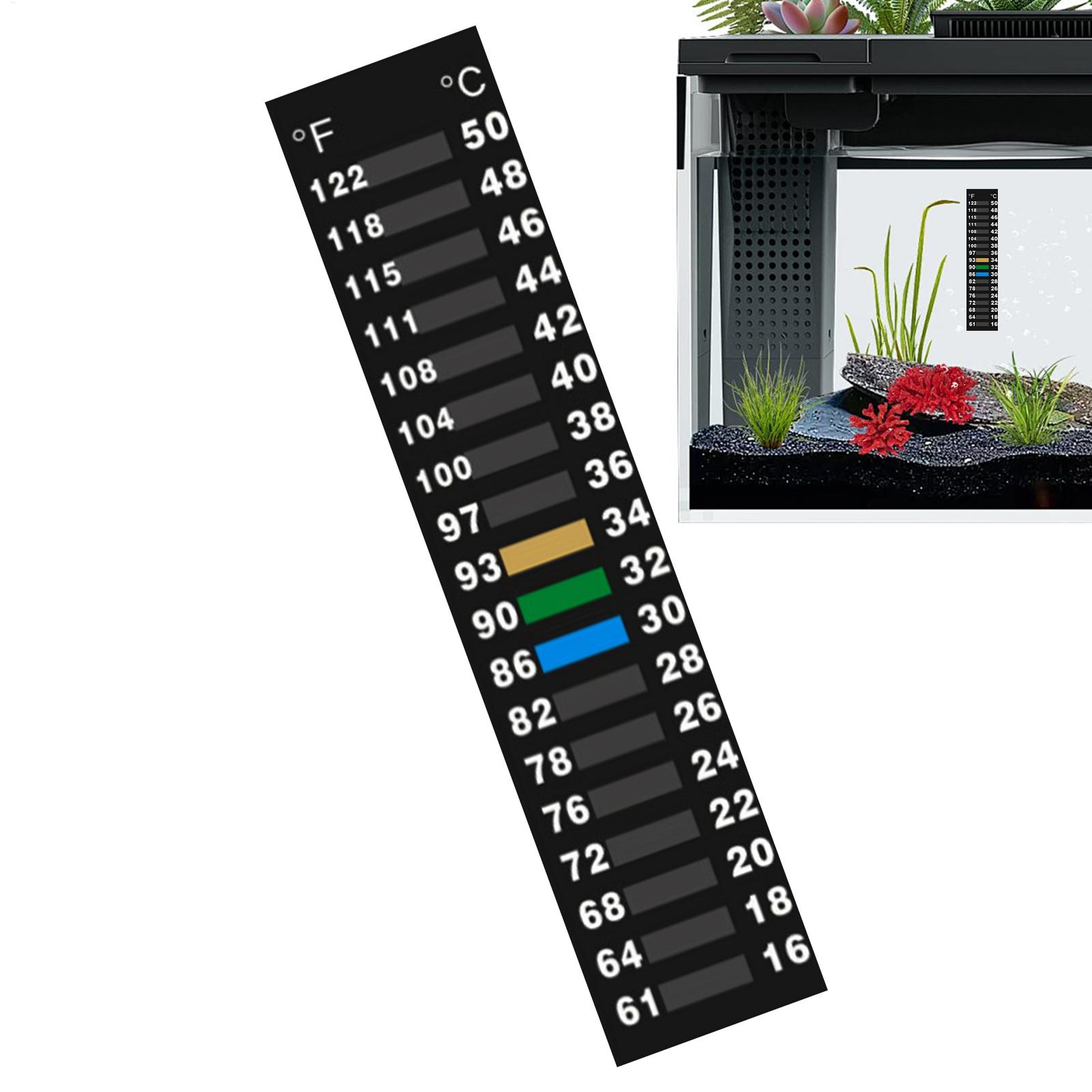 Planted Aquarium Temperature - Stick On Temperatuurstrip LCD Milieuvriendelijke Tracking