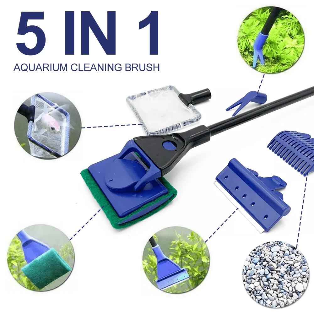 Aquarium Plant Gravel - 5in1 Aquarium Schoonmaken Tool Plant Vork