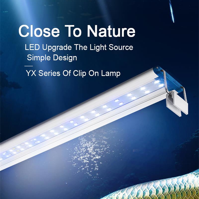 Aquarium Plant Display - Extensible Waterproof Clip on Lamp voor