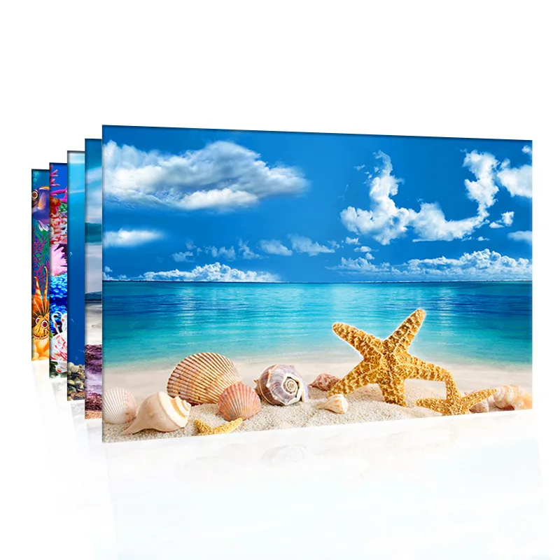 Planted Aquarium Wallpaper - Aquarium achtergrond decoratie sticker aquarium landschap