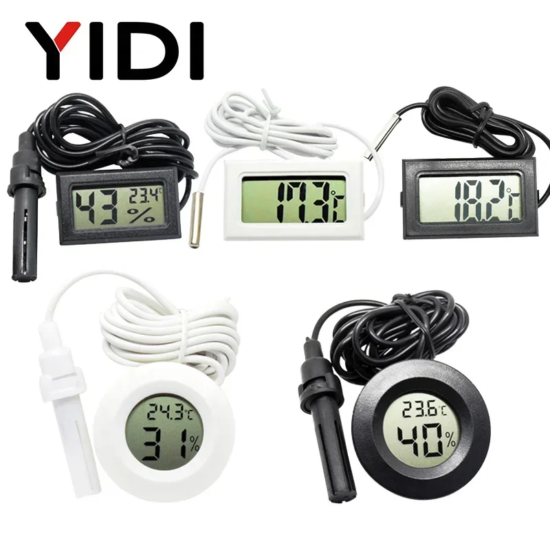 Planted Aquarium Temperature - Mini LCD Digitale Thermometer Hygrometer Gauge