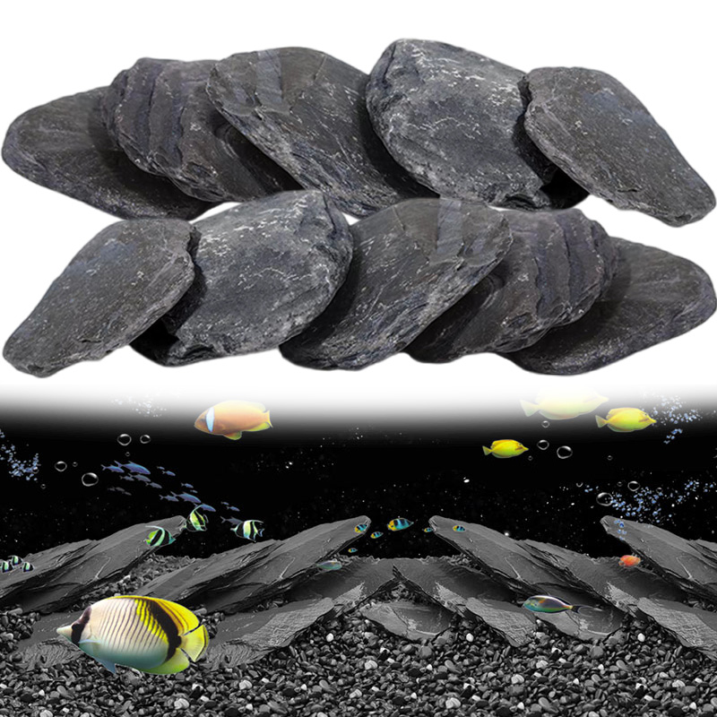 Planted Aquarium Hardscape - 500g/1000g Aquarium Slate Chips – Visveilige
