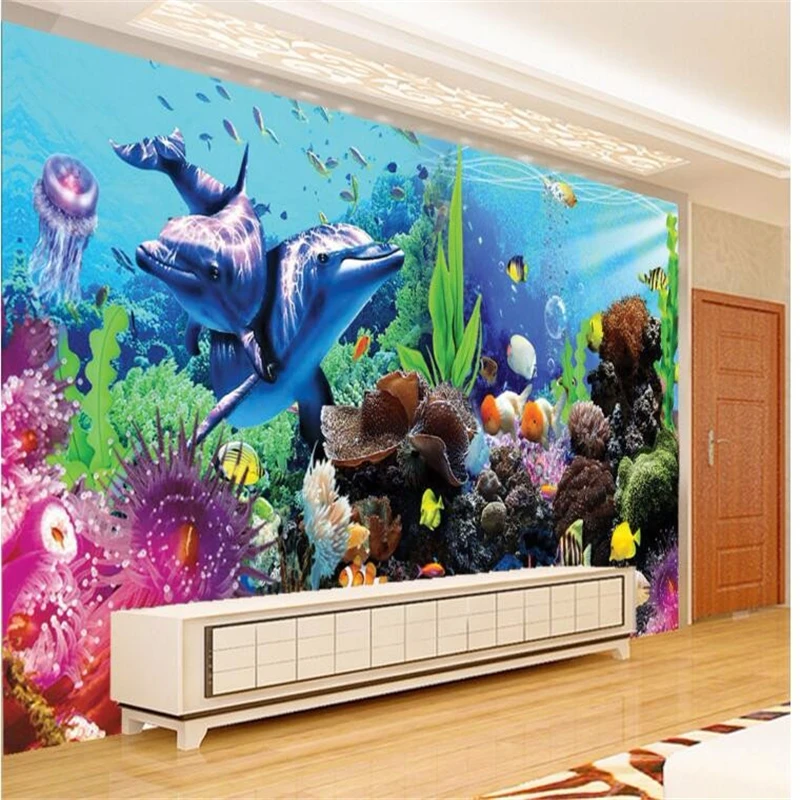 Planted Aquarium Wallpaper - Beibehang custom tereo tropische vis aquarium