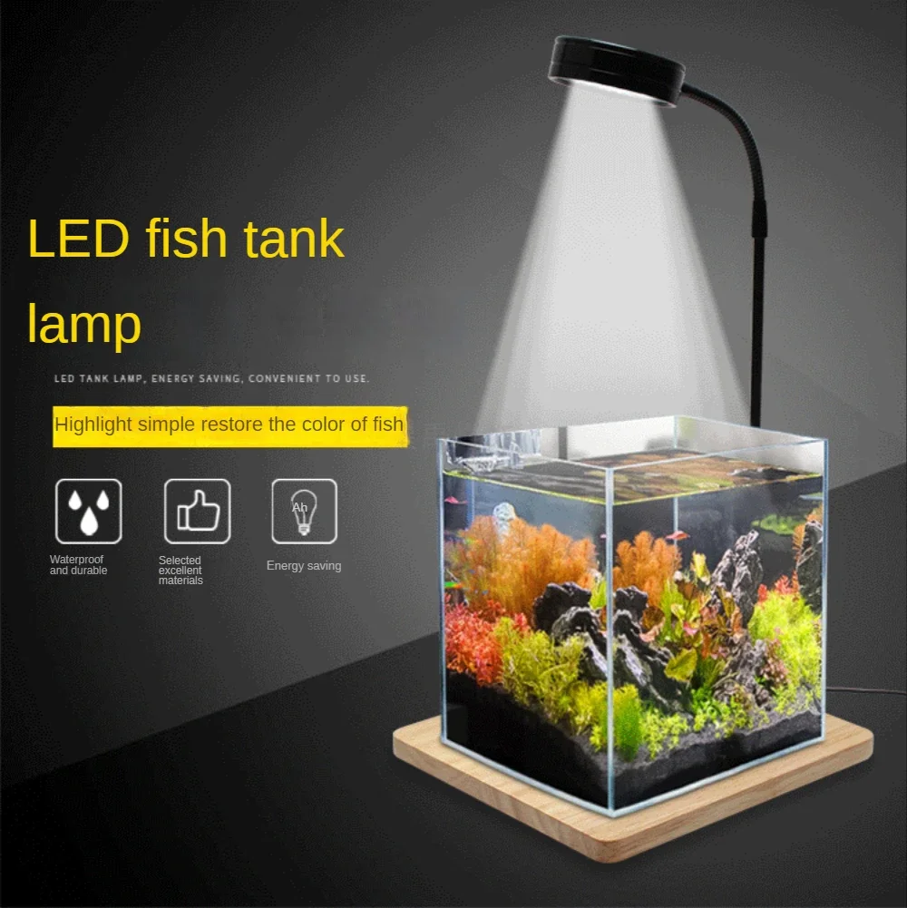 Planted Aquarium Betta - LED-aquariumgroeilicht met bamboebord, past op aquarium-nano-tank,