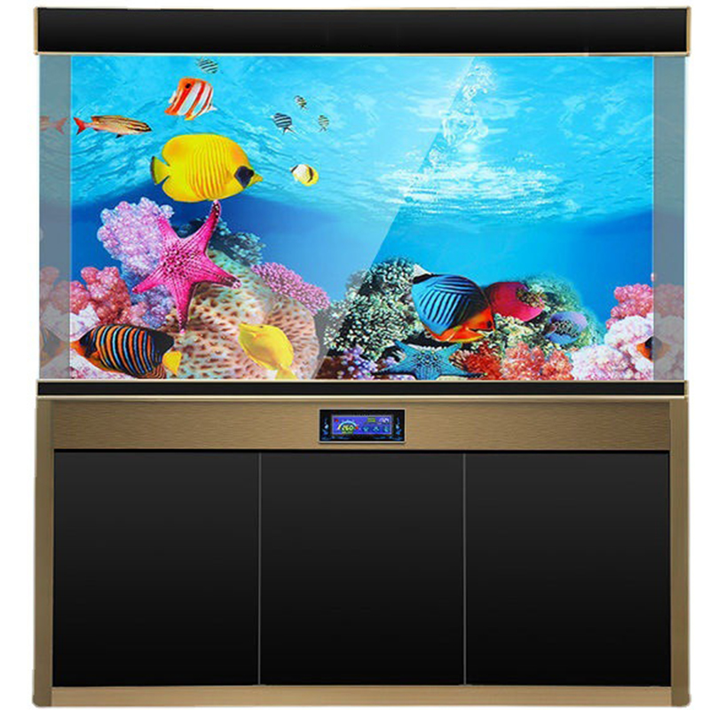 Planted Aquarium Wallpaper - 3D-achtergrond voor aquarium Dubbelzijdig HD Aquarium