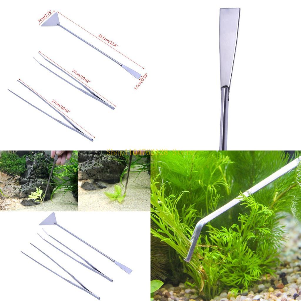 Planted Aquarium Starter Kit - 3-pack aquariumpincet spatelgereedschap roestvrijstalen schoonmaakgereedschapsset verkoop