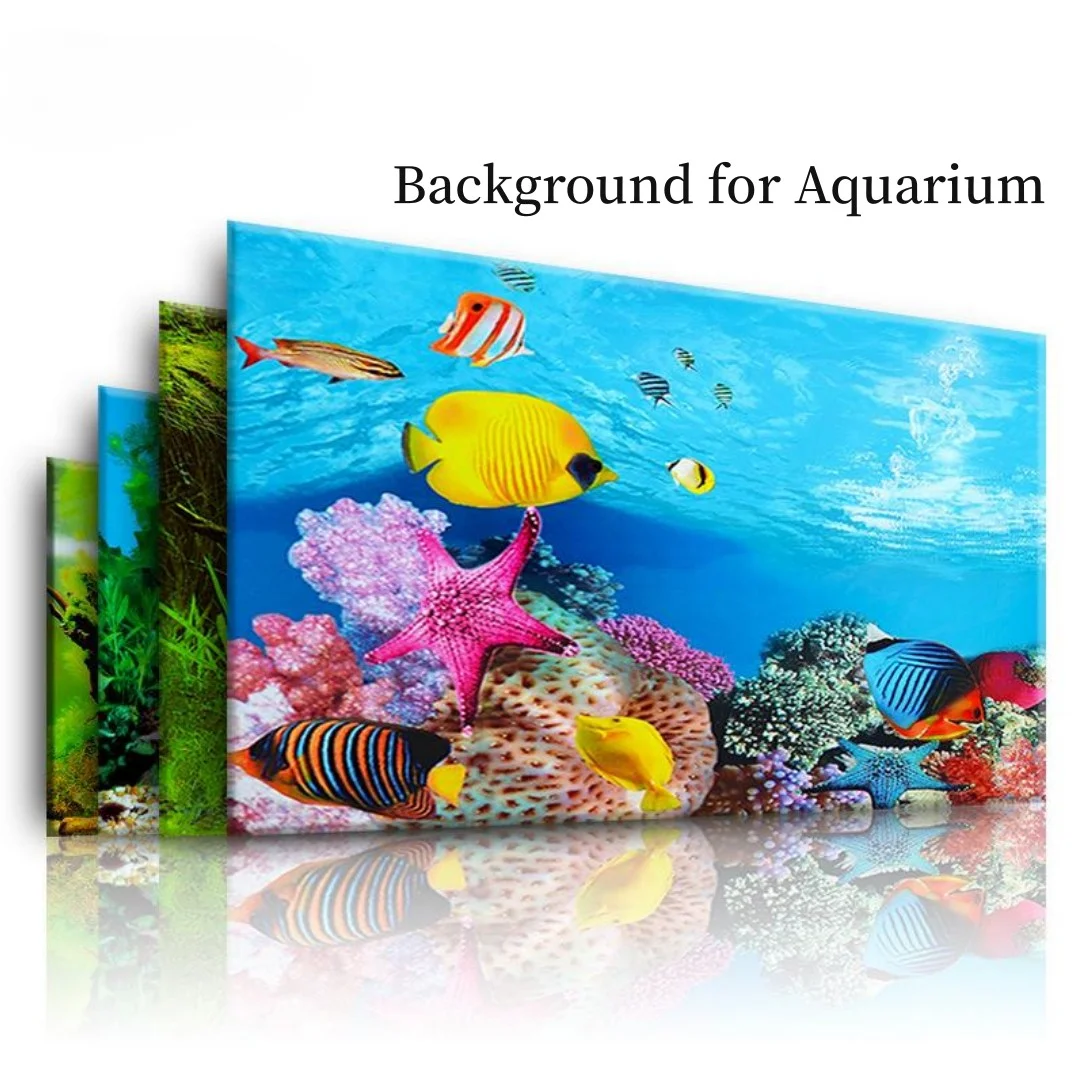 Aquarium Plant Display - Achtergrond Aquarium 3D Sticker Poster Decoratie