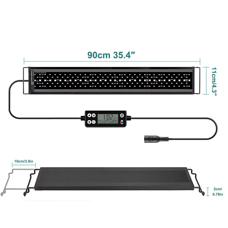 Aquarium Planted Fish Tank - SIROKA SRK-YFT 90 cm Volspectrum LED