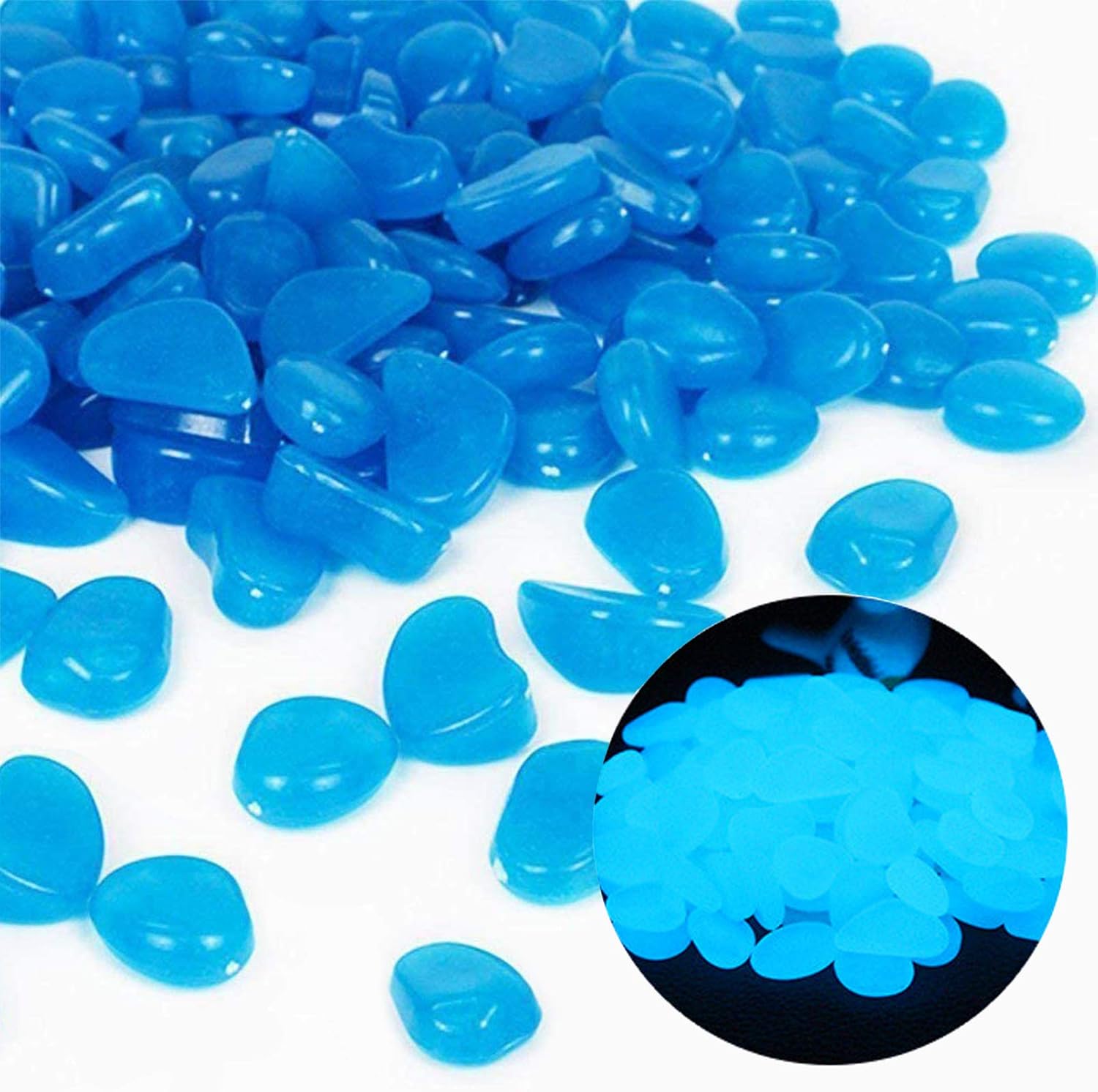 Aquarium Planted Fish Tank - Aquarium Rotsen Glow Blue Kiezels voor