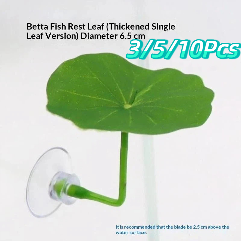 Planted Aquarium Betta - 3/5/10 STUKS Plastic Betta Rest Leaf
