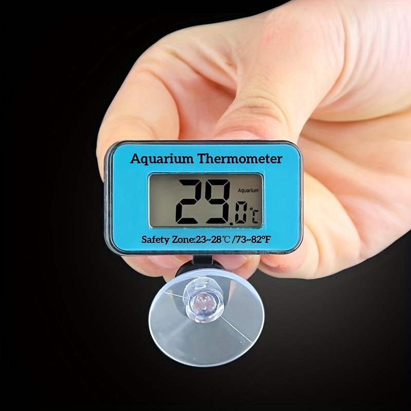 Planted Aquarium Temperature - LCD digitale aquariumthermometer met sonde, zuignap,