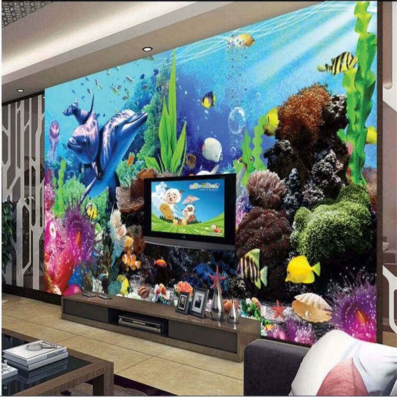 Beibehang custom tereo tropisc - Planted Aquarium Wallpaper recensie en prijs