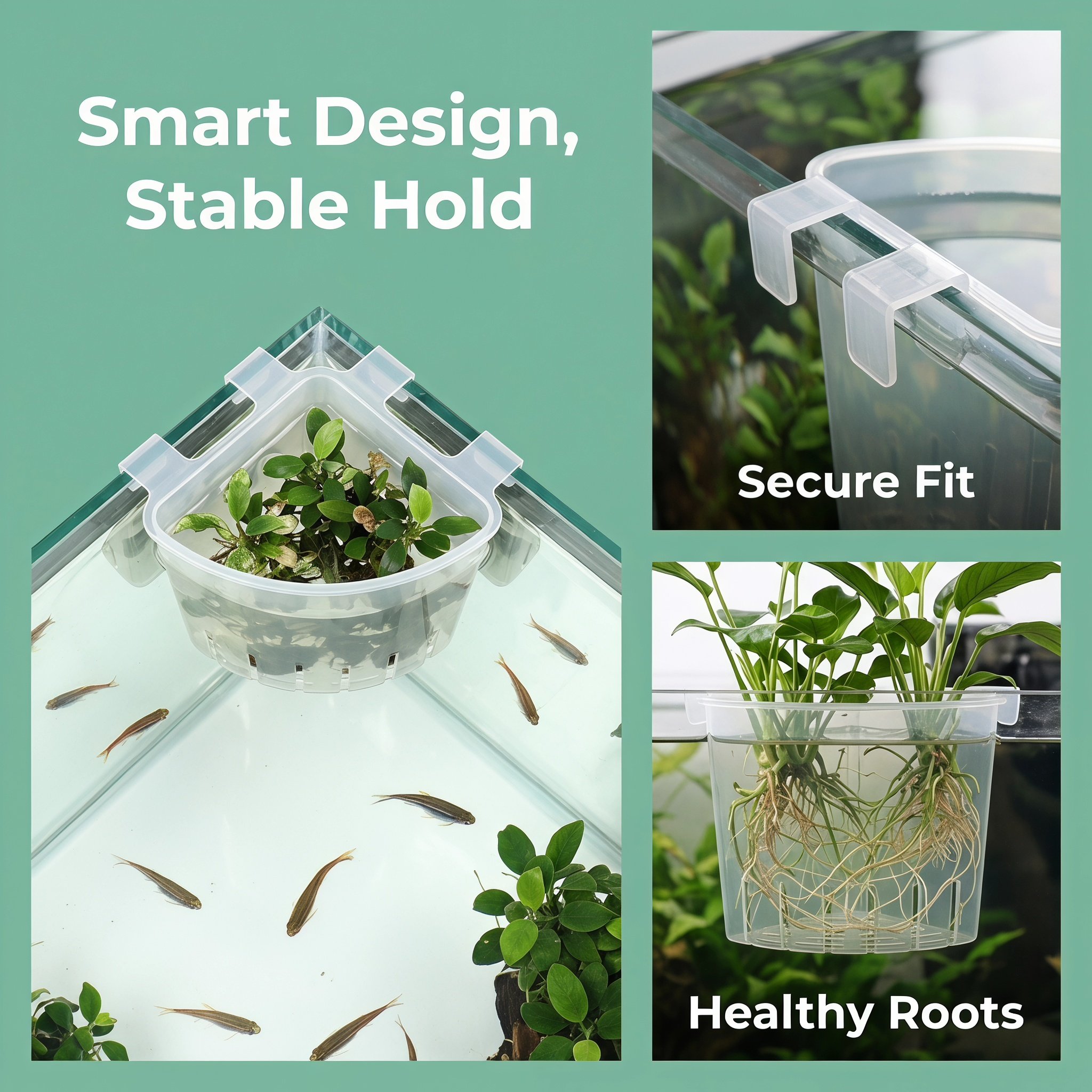 4 stuks aquarium hangende hoek - Aquarium Planted Fish Tank recensie en prijs