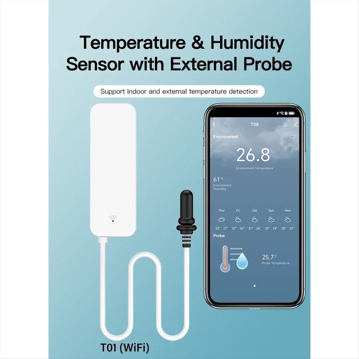 A64I Tuya WiFi temperatuur-voc - Planted Aquarium Temperature recensie en prijs