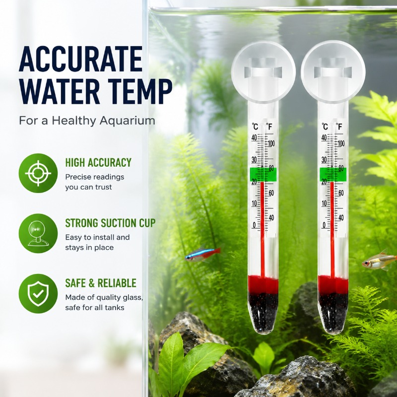 Aquariumglasthermometer met zu - Planted Aquarium Temperature recensie en prijs