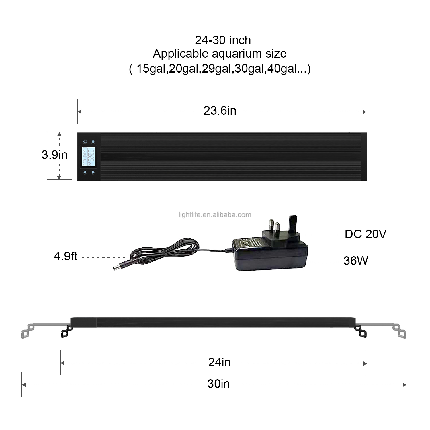 18-68W US UK EU Stekker WRGB V - Aquarium Plant Uk recensie en prijs