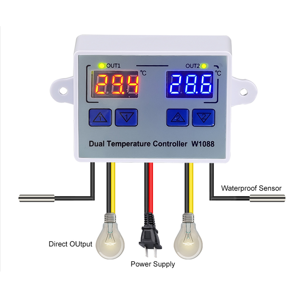 W1088 Dual LED Digitale Temper - Planted Aquarium Temperature recensie en prijs