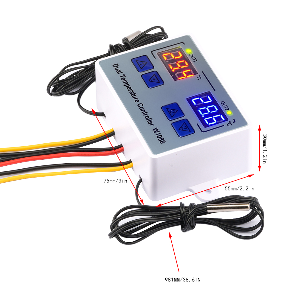 W1088 Dual LED Digitale Temper - Planted Aquarium Temperature recensie en prijs